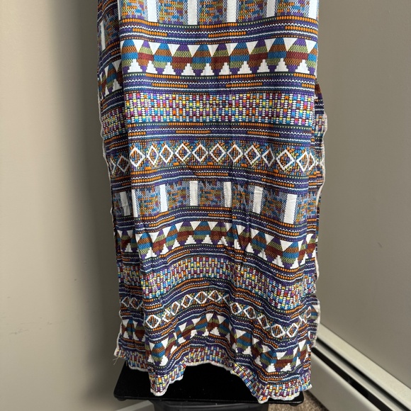 Women's Sleeveless Summer Aztec Maxi Dress Multicolor‎ Medium Tribal Coco Cabana - Picture 2 of 15